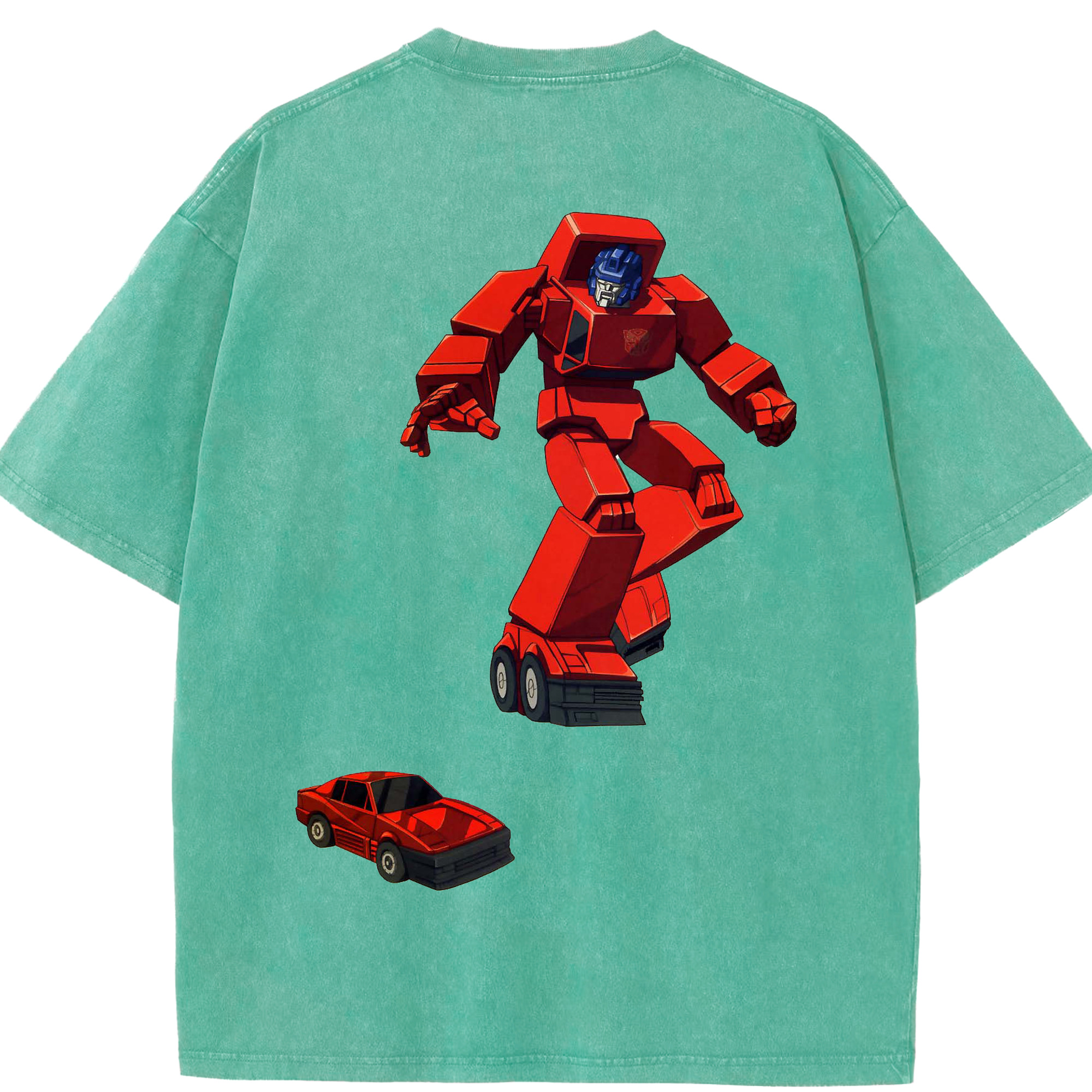（画像用）  綿100% ヴィンテージ風 半袖Tシャツ（背面プリント）
